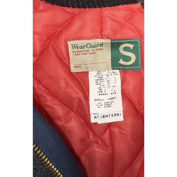 VINTAGE WearGuard Coveralls Hood Small Short Blue Canvas Insulated USA "AT &T" - Picture 4 of 12